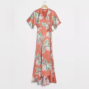 Hutch for Anthropologie Floral Wrap Maxi Dress XS
